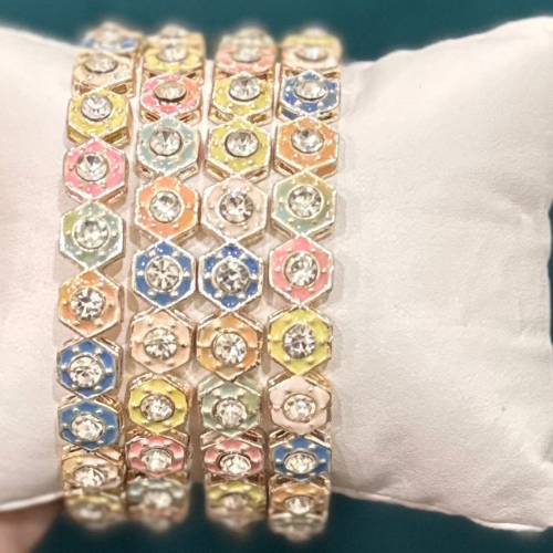 1 (53) Multi Enamel Bangle - Image 1