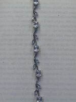 Silver Crystal Vine Tulip Bracelet - Image 2