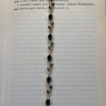 Midnight Blue Gold Vine Tulip Bracelet