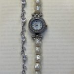 Baybybisma Pearl Bracelet Watch – Silver