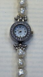 Baybybisma Pearl Bracelet Watch – Silver - Image 2