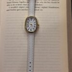 Classic Oval Leather Strap Watch – White